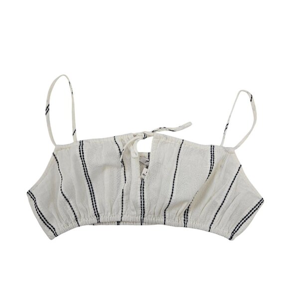 NWT Madewell Tie Front Bubble Cover-Up Crop Top Size Small - Picture 1 of 6